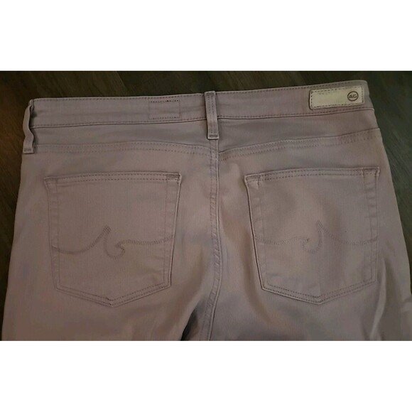 AG Adriano Goldshmied Jeans Womens 28R The Prima Crop Cigarette Crop Pink Rose - Picture 2 of 10